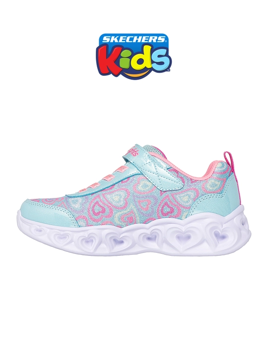 Кроссовки для девочек Skechers HEART LIGHTS на эластичных шнурках, с амортизацией