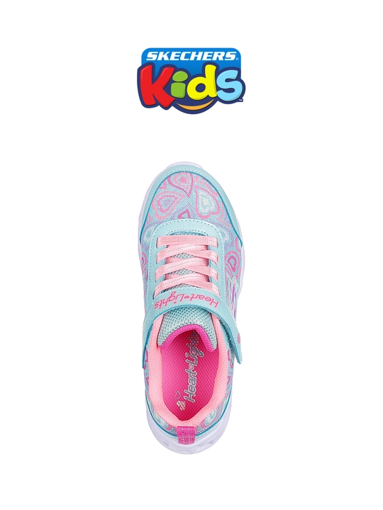 Кроссовки для девочек Skechers HEART LIGHTS на эластичных шнурках, с амортизацией