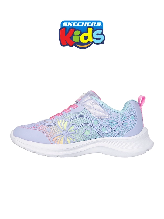 Кроссовки для девочек Skechers JUMPSTERS 2.0 на липучке, с сетчатым верхом, повседневные