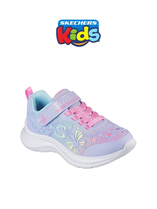 Кроссовки для девочек Skechers JUMPSTERS 2.0 на липучке, с сетчатым верхом, повседневные