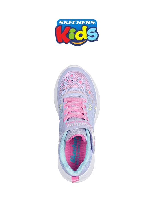 Кроссовки для девочек Skechers JUMPSTERS 2.0 на липучке, с сетчатым верхом, повседневные