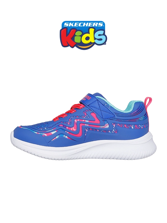 Кроссовки для девочек Skechers Jumpsters - Hydro Swirl на липучке, с сетчатым верхом