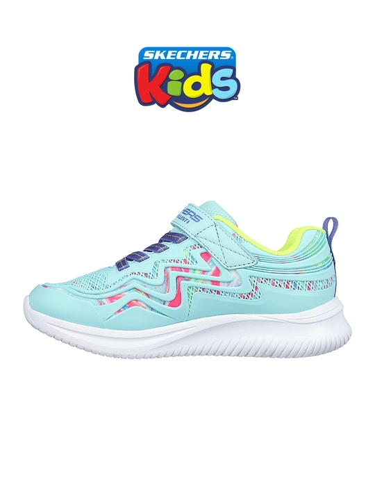 Кроссовки для девочек Skechers Jumpsters - Hydro Swirl на липучке, с сетчатым верхом