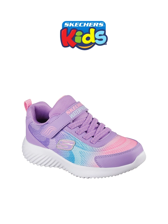 Кроссовки для девочек Skechers Bounder на эластичных шнурках, водонепроницаемые