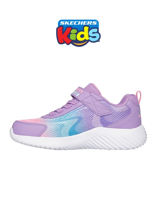 Кроссовки для девочек Skechers Bounder на эластичных шнурках, водонепроницаемые