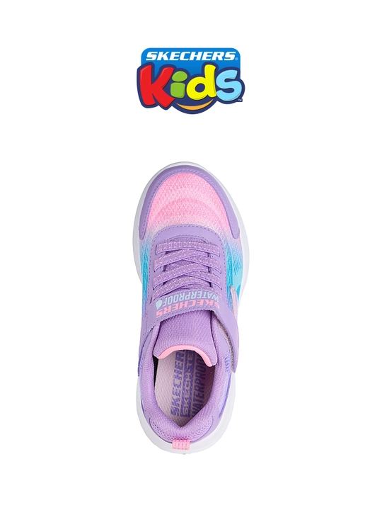 Кроссовки для девочек Skechers Bounder на эластичных шнурках, водонепроницаемые