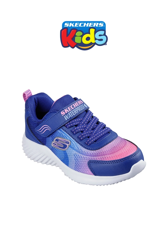 Кроссовки для девочек Skechers Bounder на эластичных шнурках, водонепроницаемые