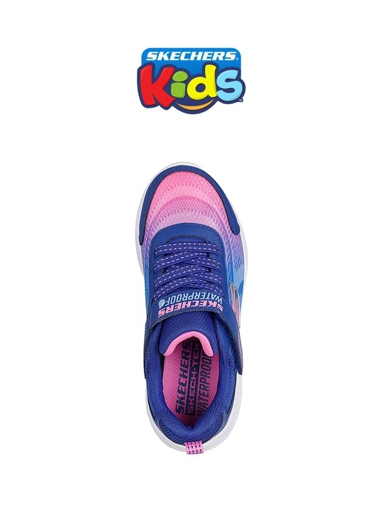 Кроссовки для девочек Skechers Bounder на эластичных шнурках, водонепроницаемые