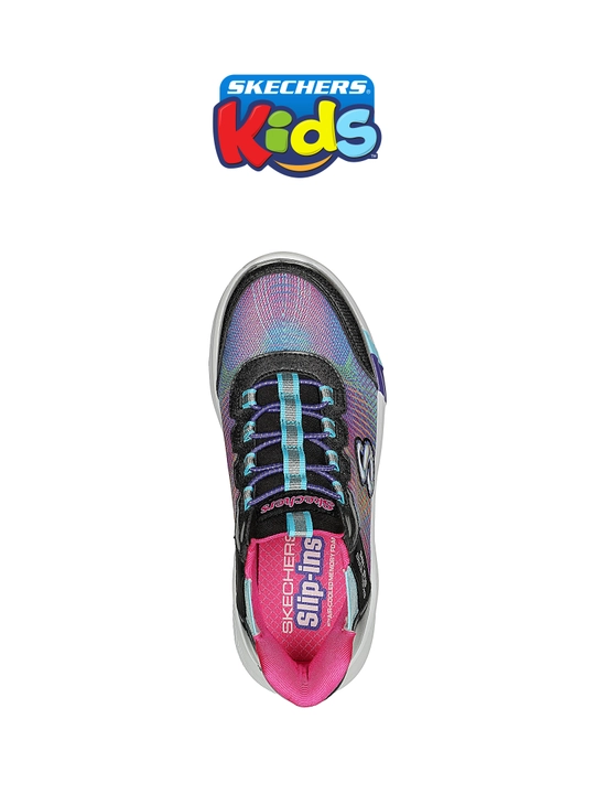 Кроссовки для девочек Skechers SLIP-INS DREAMY LITES - COLORFUL PRISM, с сетчатым верхом
