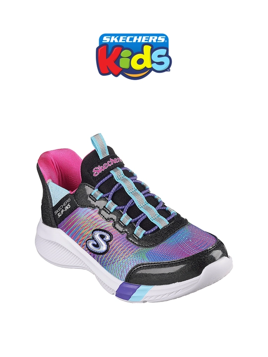 Кроссовки для девочек Skechers SLIP-INS DREAMY LITES - COLORFUL PRISM, с сетчатым верхом