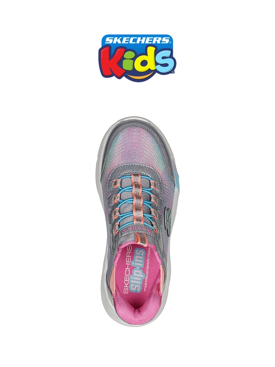 Кроссовки для девочек Skechers SLIP-INS DREAMY LITES - COLORFUL PRISM, с сетчатым верхом
