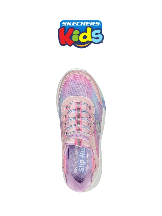 Кроссовки для девочек Skechers SLIP-INS DREAMY LITES - COLORFUL PRISM, с сетчатым верхом