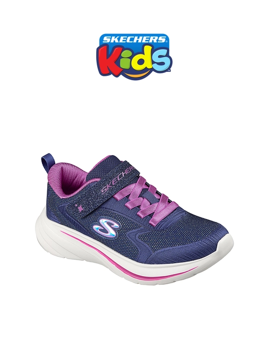 Кроссовки детские Skechers Wave 92 на эластичных шнурках, стирка в машине, с амортизацией