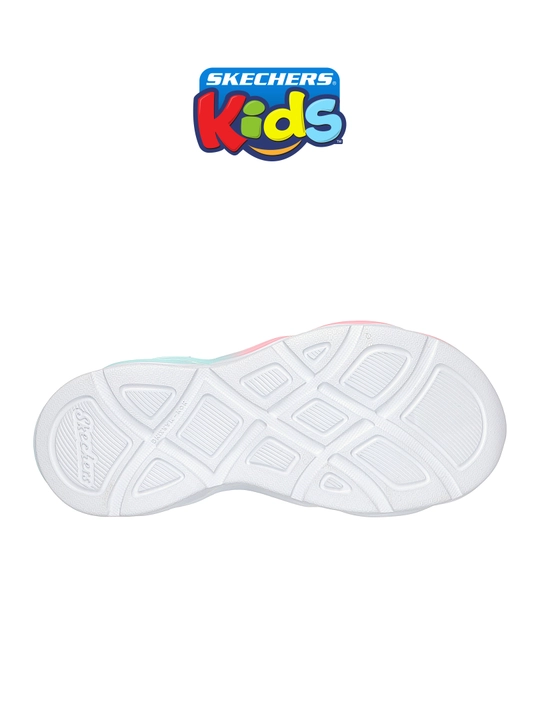 Кроссовки для девочек Skechers TWISTY GLOW на липучке, с сетчатым верхом