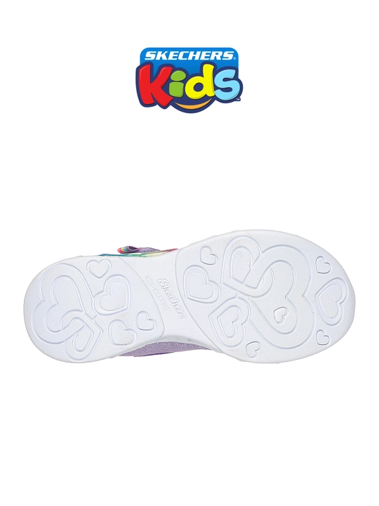 Qizlar uchun krossovka Skechers INFINITE HEART LIGHTS, yopishqoq lentali