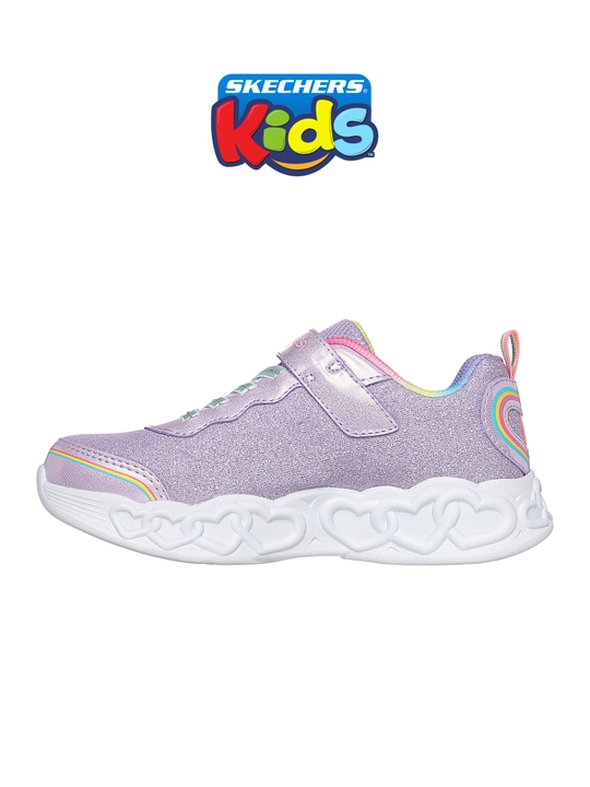 Qizlar uchun krossovka Skechers INFINITE HEART LIGHTS, yopishqoq lentali