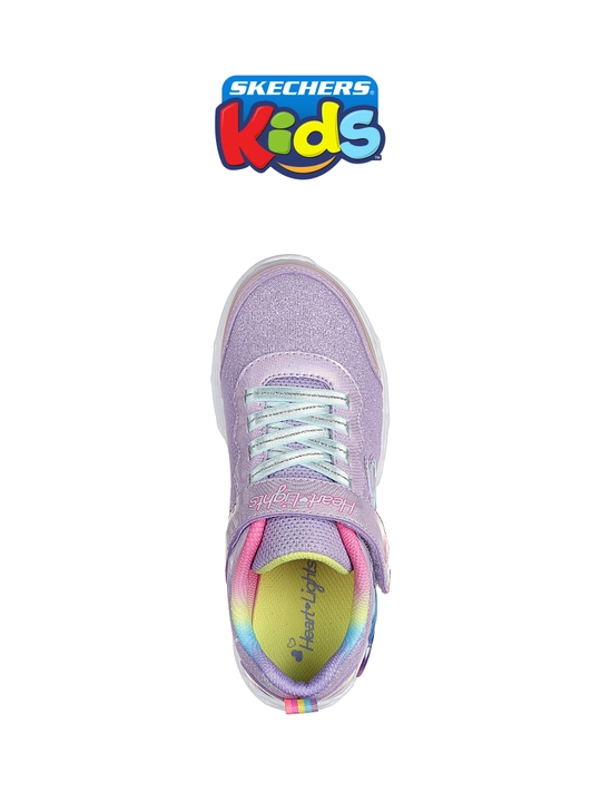 Qizlar uchun krossovka Skechers INFINITE HEART LIGHTS, yopishqoq lentali