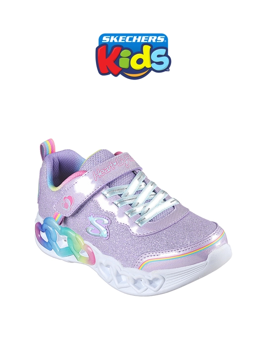 Qizlar uchun krossovka Skechers INFINITE HEART LIGHTS, yopishqoq lentali