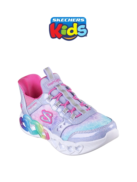 Кроссовки для девочек Skechers INFINITE HEART LIGHTS на эластичных шнурках