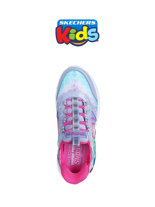 Кроссовки для девочек Skechers INFINITE HEART LIGHTS на эластичных шнурках