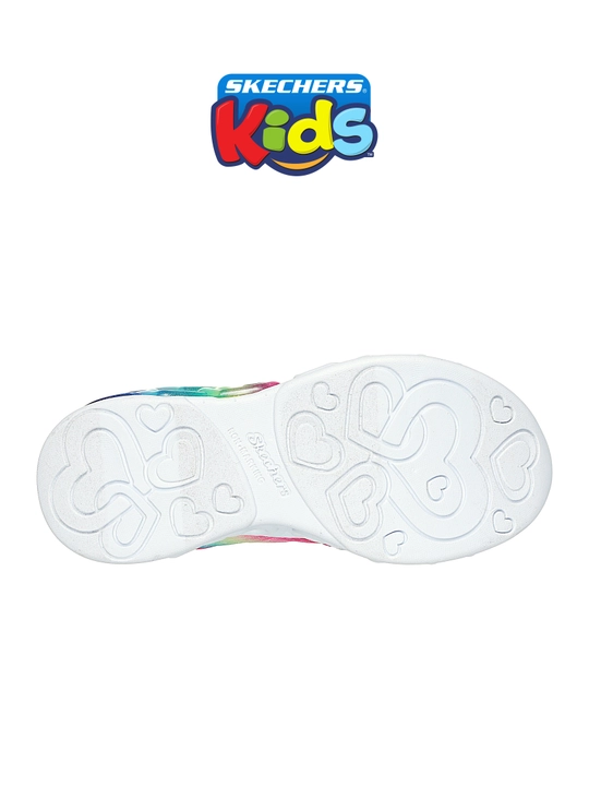 Кроссовки для девочек Skechers INFINITE HEART LIGHTS на эластичных шнурках
