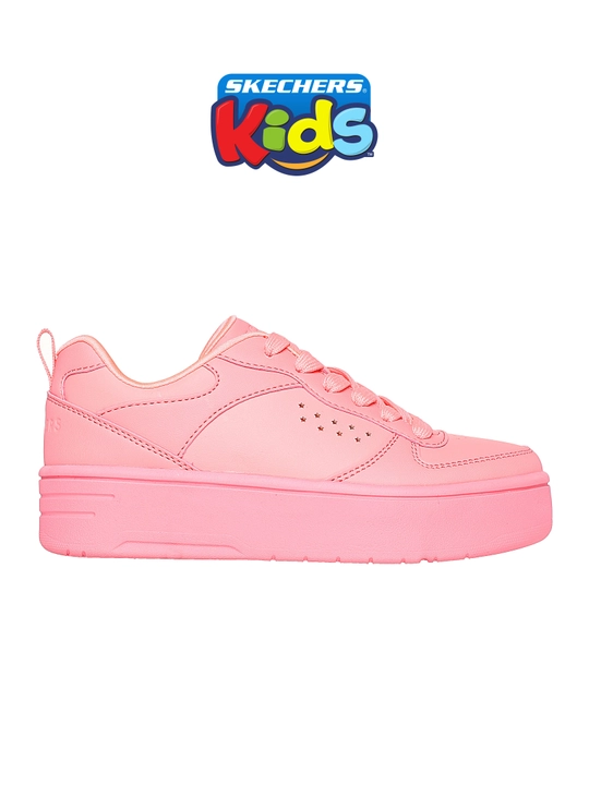 Кроссовки для девочек Skechers COURT HIGH на шнуровке - 