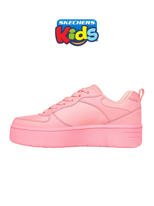 Кроссовки для девочек Skechers COURT HIGH на шнуровке