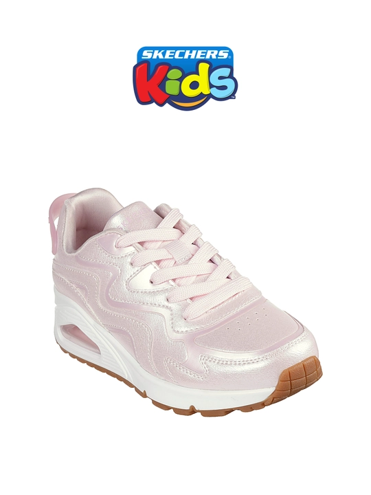 Кроссовки для девочек Skechers UNO GEN1 на шнуровке, с Air-Cooled Memory Foam, из экокожи