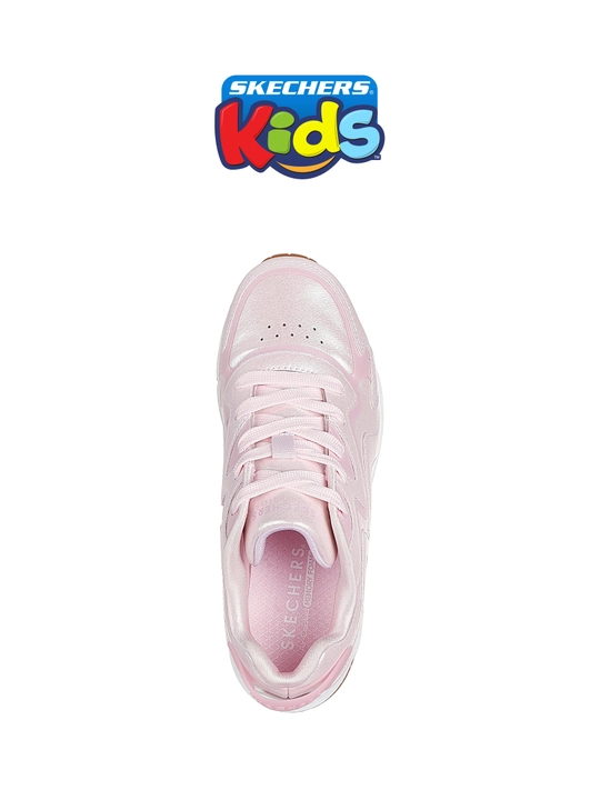 Кроссовки для девочек Skechers UNO GEN1 на шнуровке, с Air-Cooled Memory Foam, из экокожи