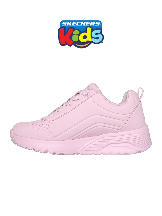 Кроссовки для девочек Skechers UNO Lite - Easy Zip на шнуровке, с Air-Cooled Memory Foam