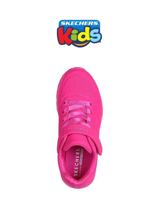 Кроссовки для девочек Skechers Street Uno Lite на эластичных шнурках, стирка в машине