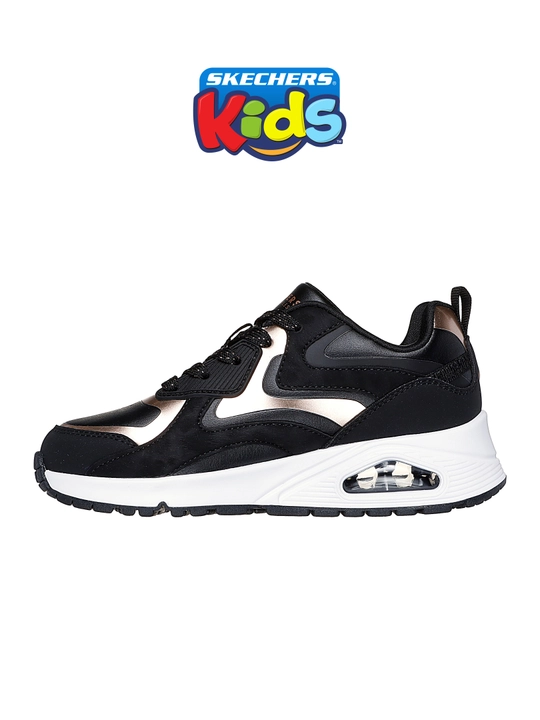 Кроссовки для девочек Skechers UNO GEN1 на шнуровке, с Air-Cooled Memory Foam, из экокожи