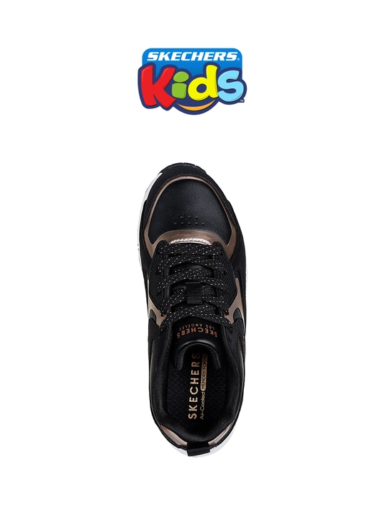 Кроссовки для девочек Skechers UNO GEN1 на шнуровке, с Air-Cooled Memory Foam, из экокожи