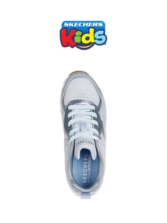 Кроссовки для девочек Skechers UNO GEN1 на шнуровке, с Air-Cooled Memory Foam, из экокожи