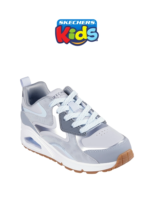 Кроссовки для девочек Skechers UNO GEN1 на шнуровке, с Air-Cooled Memory Foam, из экокожи