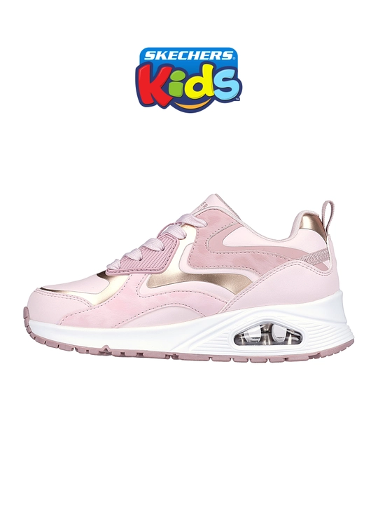 Кроссовки для девочек Skechers UNO GEN1 на шнуровке, с Air-Cooled Memory Foam, из экокожи