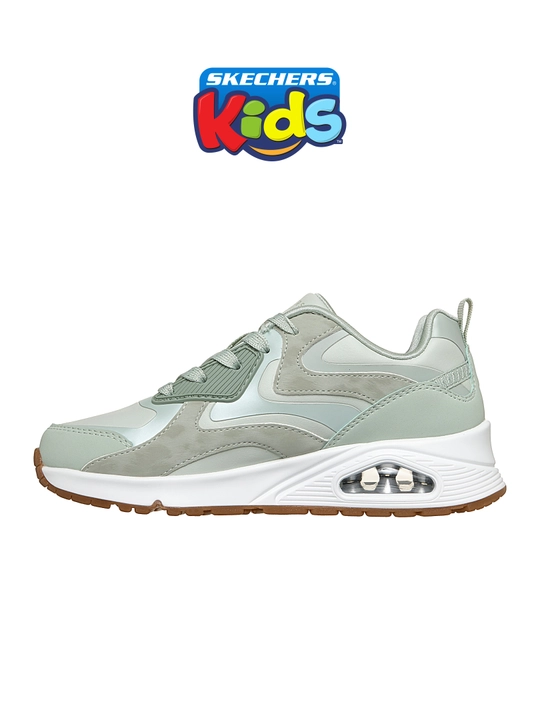 Кроссовки для девочек Skechers UNO GEN1 на шнуровке, с Air-Cooled Memory Foam, из экокожи