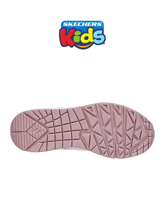 Кроссовки для девочек Skechers UNO GEN1 на шнуровке, с Air-Cooled Memory Foam, из экокожи