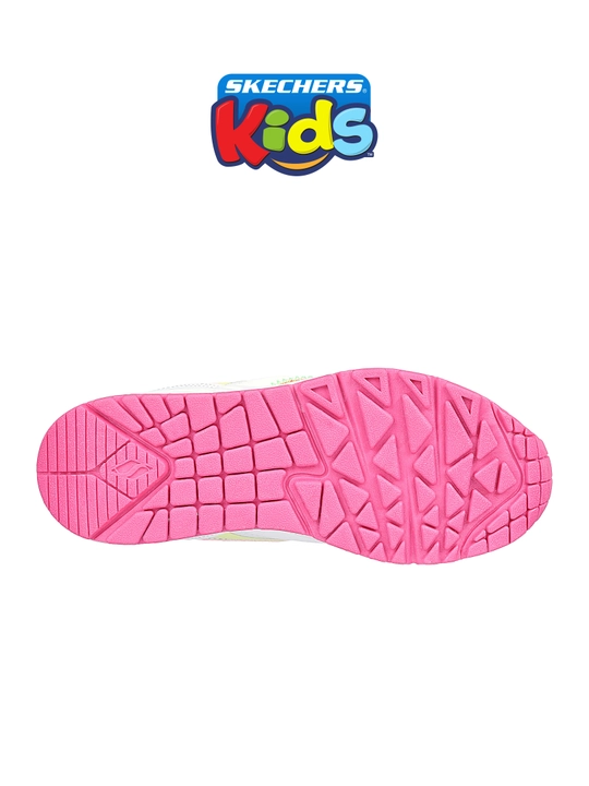 Кроссовки для девочек Skechers UNO GEN1 на шнуровке, с Air-Cooled Memory Foam, из экокожи