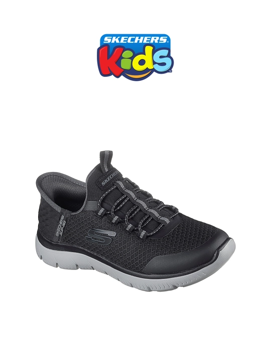 Bolalar krossovkasi Skechers Slip-ins Summits - High Range, elastik bog'ichli, matoli