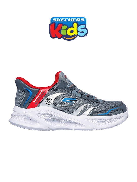 Bolalar krossovkasi Skechers Slip-ins Meteor-Lights - Brisk-Beams, elastik bog'ichli - 