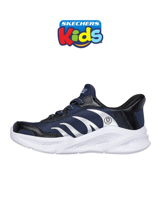 Bolalar krossovkasi Skechers Slip-ins Meteor-Lights - Brisk-Beams, elastik bog'ichli