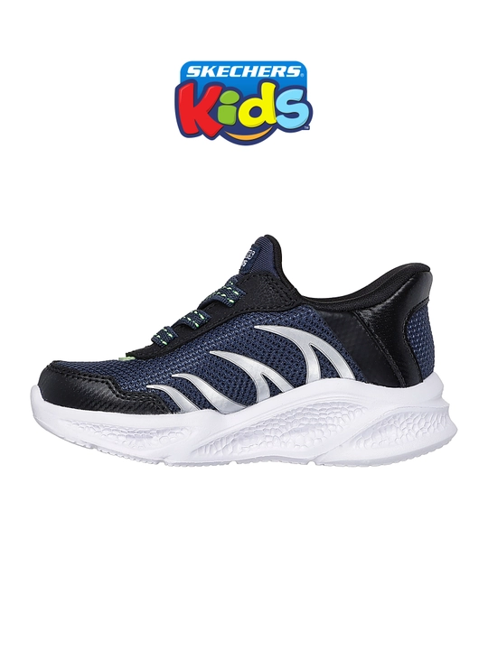 Bolalar krossovkasi Skechers Slip-ins Meteor-Lights - Brisk-Beams, elastik bog'ichli