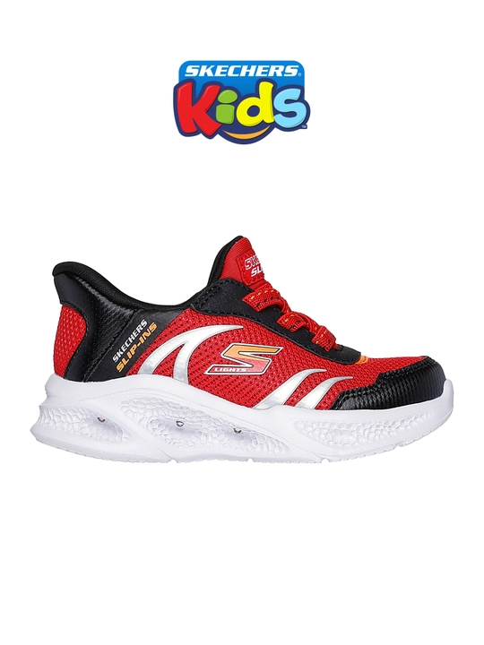 Bolalar krossovkasi Skechers Slip-ins Meteor-Lights - Brisk-Beams, elastik bog'ichli - 
