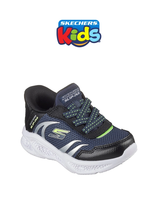 Bolalar krossovkasi Skechers Slip-ins Meteor-Lights - Brisk-Beams, elastik bog'ichli