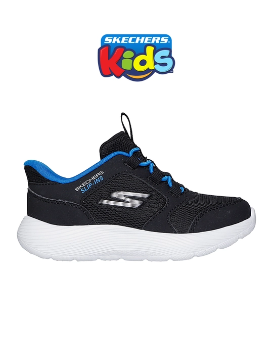 Bolalar krossovkasi Skechers DYNA-LITE-TURBO-BRISK BUDDIES, elastik bog'ichli, kundalik - 