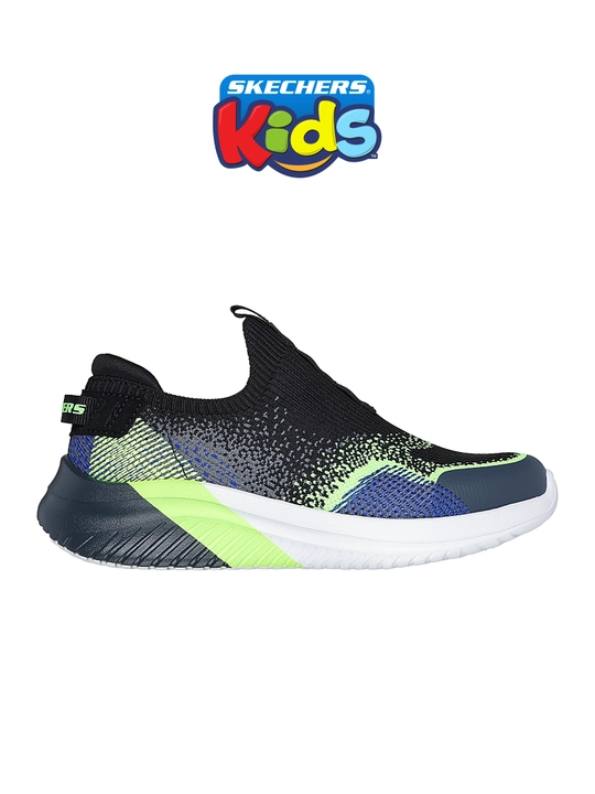 Слипоны детские Skechers ULTRA FLEX 3.0 без шнурков, с вязаным верхом, повседневные - 