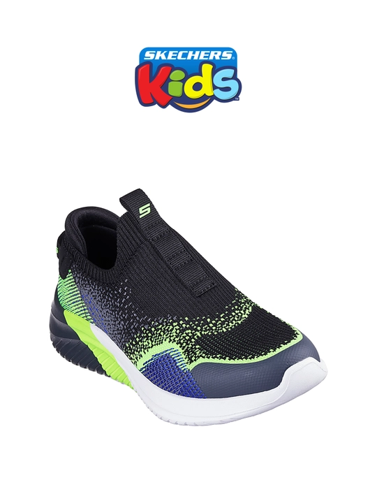Слипоны детские Skechers ULTRA FLEX 3.0 без шнурков, с вязаным верхом, повседневные
