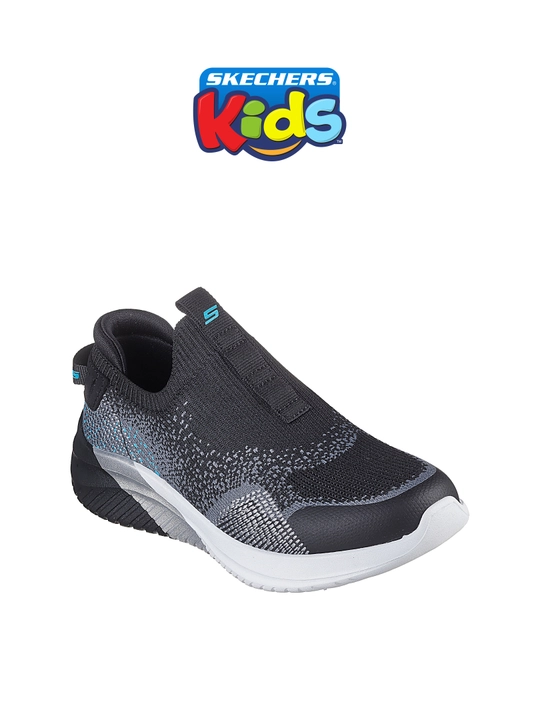 Слипоны детские Skechers ULTRA FLEX 3.0 без шнурков, с вязаным верхом, повседневные