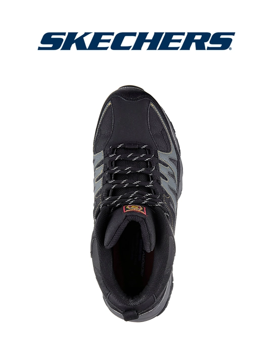 Ботинки рабочие мужские Skechers HOLDREDGE- REBEM на шнуровке, с амортизацией, текстильные